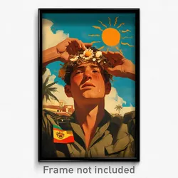 Spanish Movie Poster - Boy Feeling Bitter, Thoughtful Egg Hair Ornament (Print)