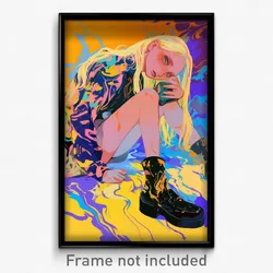 Art Poster - Girl Feeling Impatient, Candid Expressive Clothes (Art Print)