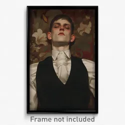 Art Poster - Men Feeling Apathy Wearing Kissing Edgy