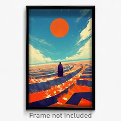 Russian Movie Poster - Majestic Flood Plain (Russia Retro Film Art Print)