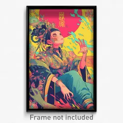 Chinese Movie Poster - Girl Feeling Enchanted, Thick Green Pants (Art Print)