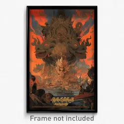 Thai Movie Poster - Humongous Nest (Thailand Psychedelic Art Retro Film Print)