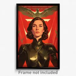 Russian Movie Poster - Woman Feeling Trust, Interesting Bikesuit (Art Print)