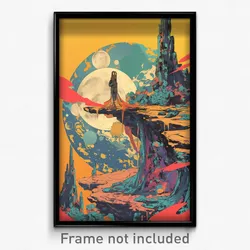Movie Art Poster - Peaceful Austin (Psychedelic Trippy Retro Cartoon Film Print)