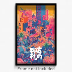 Chinese Movie Poster - Frozen Rooftops (China Psychedelic Art Retro Film Print)