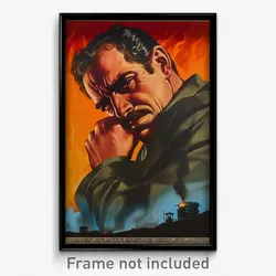 Mexican Movie Poster - Man Feeling Baffled, Small Shiny Clothes (Art Print)