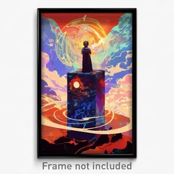 Movie Art Poster - Warped Stove (Psychedelic Trippy Retro Cartoon Film Print)