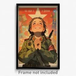 Russian Movie Poster - Boy Feeling Confident, International Green Dress (Print)