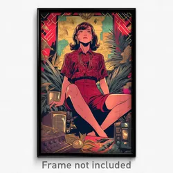 Indonesian Movie Poster - Woman Feeling Self Respecting, Illustrious Red Shorts