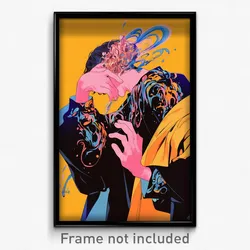 Anime Art Poster - Man Feeling Careless Wearing Awesome Tail Ornament (Print)