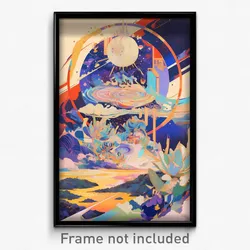 Art Poster - Pristine Commune (Psychedelic Trippy Weird 11x17 Cartoon Print)