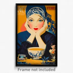 French Movie Poster - Girl Feeling Coercive, Superb Hands On Headwear (Print)