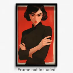 Vietnamese Movie Poster - Woman Feeling Neglect, Candid Asymmetrical Sleeves