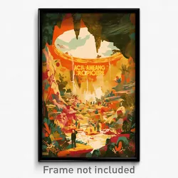 Spanish Movie Poster - Sunny Cavern (Spain Psychedelic Art Retro Film Print)