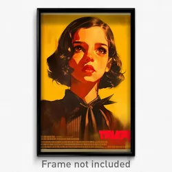 Mexican Movie Poster - Girl Feeling Miserable, Bulky Black Collar (Art Print)