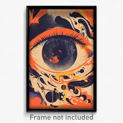 German Movie Poster - Glass Peephole (Germany Psychedelic Art Retro Film Print)