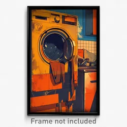 German Movie Poster - Animated Drying Machine (Germany Retro Film Art Print)
