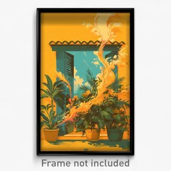 Brazilian Movie Poster - Bustling Vestibule (Brazil Retro Film Art Print)