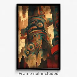 Movie Art Poster - Thunderous Citadel (Psychedelic Retro Weird Film Print)