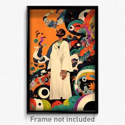 Mexican Movie Poster - Man Feeling Hate, Bulky White Robe (Mexico Art Print)