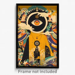 Spanish Movie Poster - Meek Belfry (Spain Psychedelic Art Retro Film Print)