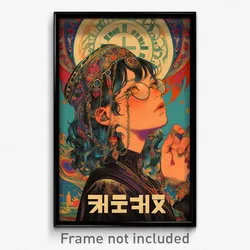 Hebrew Movie Poster - Girl Feeling Spite, Exotic Ankle Lace Up (Art Print)