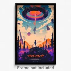 Greek Movie Poster - Barren Repository (Greece Psychedelic Art Retro Film Print)