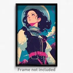 Icelandic Movie Poster - Girl Feeling Tension, Adventurous Frilled Choker