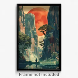 Vietnamese Movie Poster - Watery Canyon (Vietnam Retro Film Art Print)