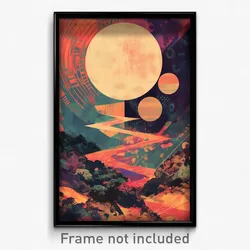 Art Poster - Circular Forgeworks (Psychedelic Trippy Weird 11x17 Print)