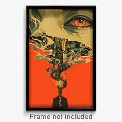 Greek Movie Poster - Authentic County (Greece Psychedelic Art Retro Film Print)