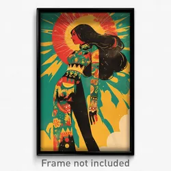 Mexican Movie Poster - Woman Feeling Impatient, Cute Bodystocking (Art Print)