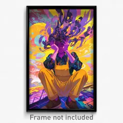 Movie Art Poster - Woman Feeling Embarrassment, Old Yellow Apron (Film Print)