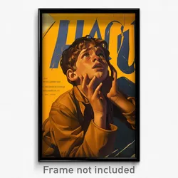 Russian Movie Poster - Boy Feeling Alarmed, Grand Detached Collar (Art Print)