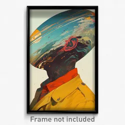 Art Poster - Slim Vinyl (Psychedelic Trippy Weird 11x17 Cartoon Print)