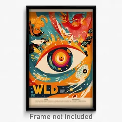 French Movie Poster - Wiry Hot Dog (France Psychedelic Art Retro Film Print)