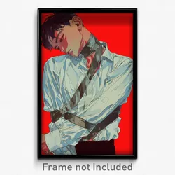 Anime Art Poster - Man Feeling Coercive Wearing Advanced Collared Shirt (Print)