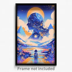 Movie Art Poster - Nifty Pub (Psychedelic Trippy Weird Retro Cartoon Film Print)