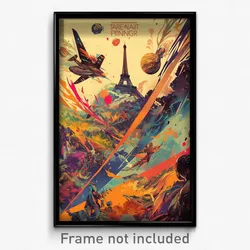 French Movie Poster - Unique Kame (France Psychedelic Art Retro Film Print)