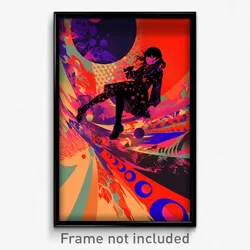 Greek Movie Poster - Girl Feeling Cowardly, Warlike Alternate Legwear (Print)