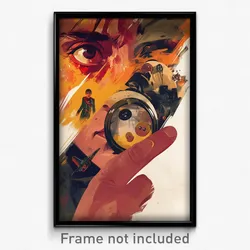 Spanish Movie Poster - Boy Feeling Dislike, Radiant Buttons (Spain Art Print)