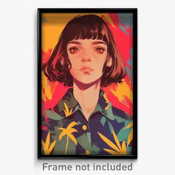 Spanish Movie Poster - Girl Feeling Scorn, Pretty Collared Jacket (Art Print)