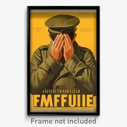French Movie Poster - Man Feeling Enthusiasm, Shady Winter Uniform (Art Print)