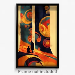 Mexican Movie Poster - Blue Column (Mexico Psychedelic Art Retro Film Print)