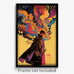 French Movie Poster - Boy Feeling Flakey, Baggy Pink Cape (France Art Print)