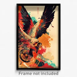 Spanish Movie Poster - Girl Feeling Schadenfreude, Old Feathered Wings (Print)