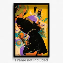 Greek Movie Poster - Boy Feeling Adoration, Well Off Black Corset (Art Print)