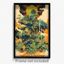 Greek Movie Poster - Leafy Gallows (Greece Psychedelic Art Retro Film Print)