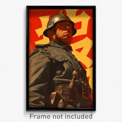 Spanish Movie Poster - Man Feeling Dislike, Thin Visor Armor (Spain Art Print)