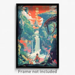 Japanese Movie Poster - Unwelcoming Waterfall (Japan Retro Film Art Print)